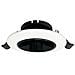 Portafaretto Orientabile Incasso Per Soffitto Supporto Faretto Bianco Nero - Foto miniatura 3