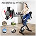 Bicicletta Sportiva Pieghevole - Livello Di Resistenza Regolabile - Bicicletta Sportiva Indoor Home Bike Palestra Allenamento Aerobico Nero - Foto miniatura 5