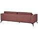 Divano 3 Posti Ange Tessuto Bordeaux - Foto miniatura 4