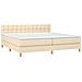 Letto a Molle Materasso e LED bianco 200x200cm in Tessuto - Foto miniatura 6