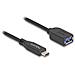 Cavo coassiale USB 10 Gbps da USB Type-C maschio a Tipo-A femmina da 25 cm - Foto miniatura 1