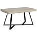 Tavolo allungabile 90x140/400 cm Booster cashmere gambe antracite - Foto miniatura 1