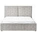 Letto Contenitore Velluto Elasticizzato Moissac 160 X 200 Cm Nero /bianco - Foto miniatura 5