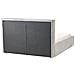 Letto Contenitore Velluto Elasticizzato Moissac 160 X 200 Cm Nero /bianco - Foto miniatura 6