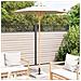 Ombrellone da Giardino Crema Bianco 180x230 cm in Bamboo - - Foto miniatura 3