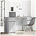 Scrivania  Grigio Sonoma 140x49x76 cm Legno ingegnerizzato - Foto miniatura 2