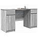 Scrivania  Grigio Sonoma 140x49x76 cm Legno ingegnerizzato - Foto miniatura 3
