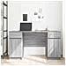 Scrivania  Grigio Sonoma 140x49x76 cm Legno ingegnerizzato - Foto miniatura 4