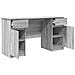 Scrivania  Grigio Sonoma 140x49x76 cm Legno ingegnerizzato - Foto miniatura 5