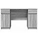 Scrivania  Grigio Sonoma 140x49x76 cm Legno ingegnerizzato - Foto miniatura 7