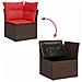 Set Divani da Giardino con Cuscini 7pz Nero Polyrattan Acacia - Foto miniatura 9