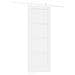Porta scorrevole  con set di accessori bianco 78x202 cm in legno massiccio di pino, Porta interna  ‘ORKDAL’ bianca 78x202x4 cm in legno massiccio di pino - Foto miniatura 6