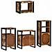 Set di mobili per il bagno 4 pcs Legno massello riciclato - Foto miniatura 9