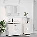 Set di mobili per il bagno 3 pcs Bianco 76.5 x 35 x 64 cm - Foto miniatura 2