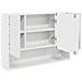 Set di mobili per il bagno 3 pcs Bianco 76.5 x 35 x 64 cm - Foto miniatura 7