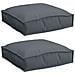 Cuscini per pallet per seduta 2 pz Antracite 40x40x8 cm Tessuto Oxford - Foto miniatura 1