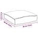 Cuscini per pallet per seduta 2 pz Antracite 40x40x8 cm Tessuto Oxford - Foto miniatura 9