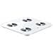 Scale 3 Quadrato Bianco Bilancia pesapersone elettronica - Foto miniatura 4