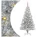 Albero di Natale con 150 LED con supporto Argento 150 cm PET - Foto miniatura 1