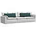 Cuscini da Divano 2 pcs Verde Scuro 120 x 40 cm Tessuto - Foto miniatura 3
