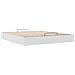 Struttura Letto Pouf senza Materasso 200x200 cm Similpelle - Foto miniatura 6