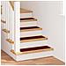 Tappetini Antiscivolo per Scale 15 pcs Bordò 75 x 20 cm PP - Foto miniatura 2