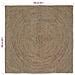 Tappeti per area Quadrato Grigio 160 x 160 cm Juta - Foto miniatura 7