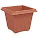 Vaso quadrato per fiori 6 pcs Rosso Mattone 20 x 20 x 16 cm - Foto miniatura 5