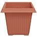 Vaso quadrato per fiori 6 pcs Rosso Mattone 20 x 20 x 16 cm - Foto miniatura 6