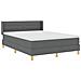 Letto a molle con testiera Grigio scuro 200 x 140 cm Poliestere - Foto miniatura 6