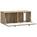 Mobile Porta TV da Muro Rovere Artigianale 78,5 x 31 x 30 cm - Foto miniatura 3