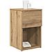 Armadietto per letto 2 pcs Rovere Artigianale 29 x 31,5 x 49 cm - Foto miniatura 3