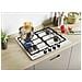 ESSENZA CDIH6WBREX Acciaio inox Da incasso 60 cm Gas 4 Fornello (i) - Foto miniatura 2