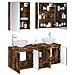 Set di Armadi da Bagno 5 pcs Rovere Fumo 53 x 15,5 x 70 cm - Foto miniatura 3