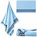 Asciugamano Rondo2 70x140 cm 450 g /m² Azzurro - Vellutato - Elevata assorbenza - Comfort di lusso - Foto miniatura 7