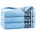Asciugamano Rondo2 70x140 cm 450 g /m² Azzurro - Vellutato - Elevata assorbenza - Comfort di lusso - Foto miniatura 5