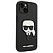 Karl Lagerfeld Klhcp14msapkhk Custodia Per Iphone 14 Plus 6,7 Nera /nera Saffiano Con Patch Karl's Head - Foto miniatura 2
