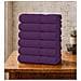 Set 6 Asciugamani Viso 55x100 cm - Eleganza e Comfort per il Tuo Bagno - GRAPE ROYALE /VIOLA - Foto miniatura 1