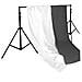 Kit 2 Treppiedi+2 Fondali Black and White+1 Baastone  - Foto miniatura 1