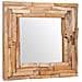 Specchio Decorativo In Legno Di Teak 60x60 Cm Quadrato - Foto miniatura 1
