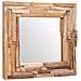 Specchio Decorativo In Legno Di Teak 60x60 Cm Quadrato - Foto miniatura 3