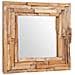 Specchio Decorativo In Legno Di Teak 60x60 Cm Quadrato - Foto miniatura 4