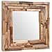 Specchio Decorativo In Legno Di Teak 60x60 Cm Quadrato - Foto miniatura 5