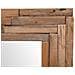 Specchio Decorativo In Legno Di Teak 60x60 Cm Quadrato - Foto miniatura 6