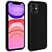 Cover Silicone Apple Iphone 11 Semi-rigida Opaca Finitura Soft Touch Nero - Foto miniatura 1