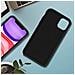 Cover Silicone Apple Iphone 11 Semi-rigida Opaca Finitura Soft Touch Nero - Foto miniatura 4