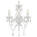 Lampadario Con Perline Bianco Tondo 3 E14 - Foto miniatura 1