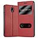 Custodia Compatibile Con Samsung Galaxy Note 3 In Rosso Zafferano - Coperchio Protettivo Con Chiusura Magnetica, Funzione Stand E 2 Finestre Di Visualizzazione - Foto miniatura 4