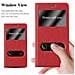 Custodia Compatibile Con Samsung Galaxy Note 3 In Rosso Zafferano - Coperchio Protettivo Con Chiusura Magnetica, Funzione Stand E 2 Finestre Di Visualizzazione - Foto miniatura 6