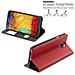 Custodia Compatibile Con Samsung Galaxy Note 3 In Rosso Zafferano - Coperchio Protettivo Con Chiusura Magnetica, Funzione Stand E 2 Finestre Di Visualizzazione - Foto miniatura 8